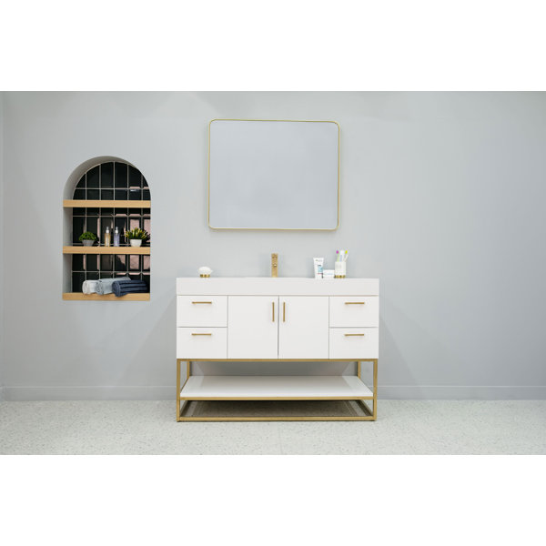 Stone & Tile Shoppe Aurelia 30" Vanity with Integrated Porcelain Sink